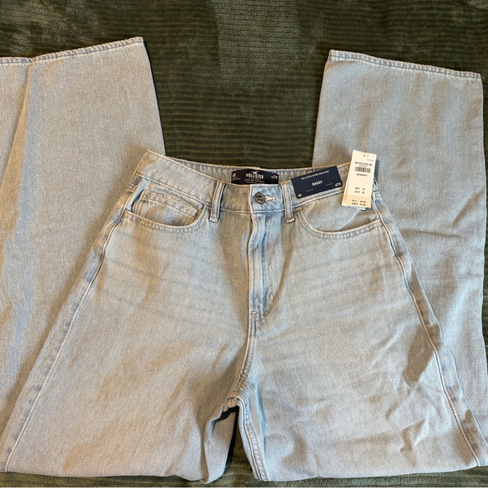 Hollister Faded Blue Denim Jeans